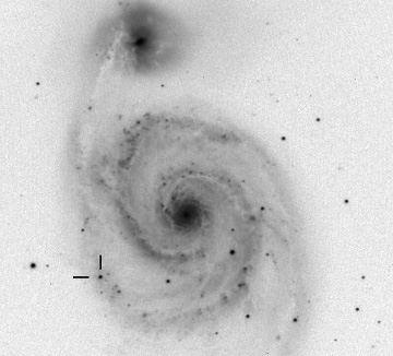 Supernova SN 2011dh in M51
